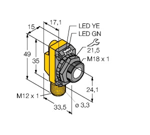 工作原理電感式角度傳感器TURCK，圖爾克技術(shù)參數(shù)